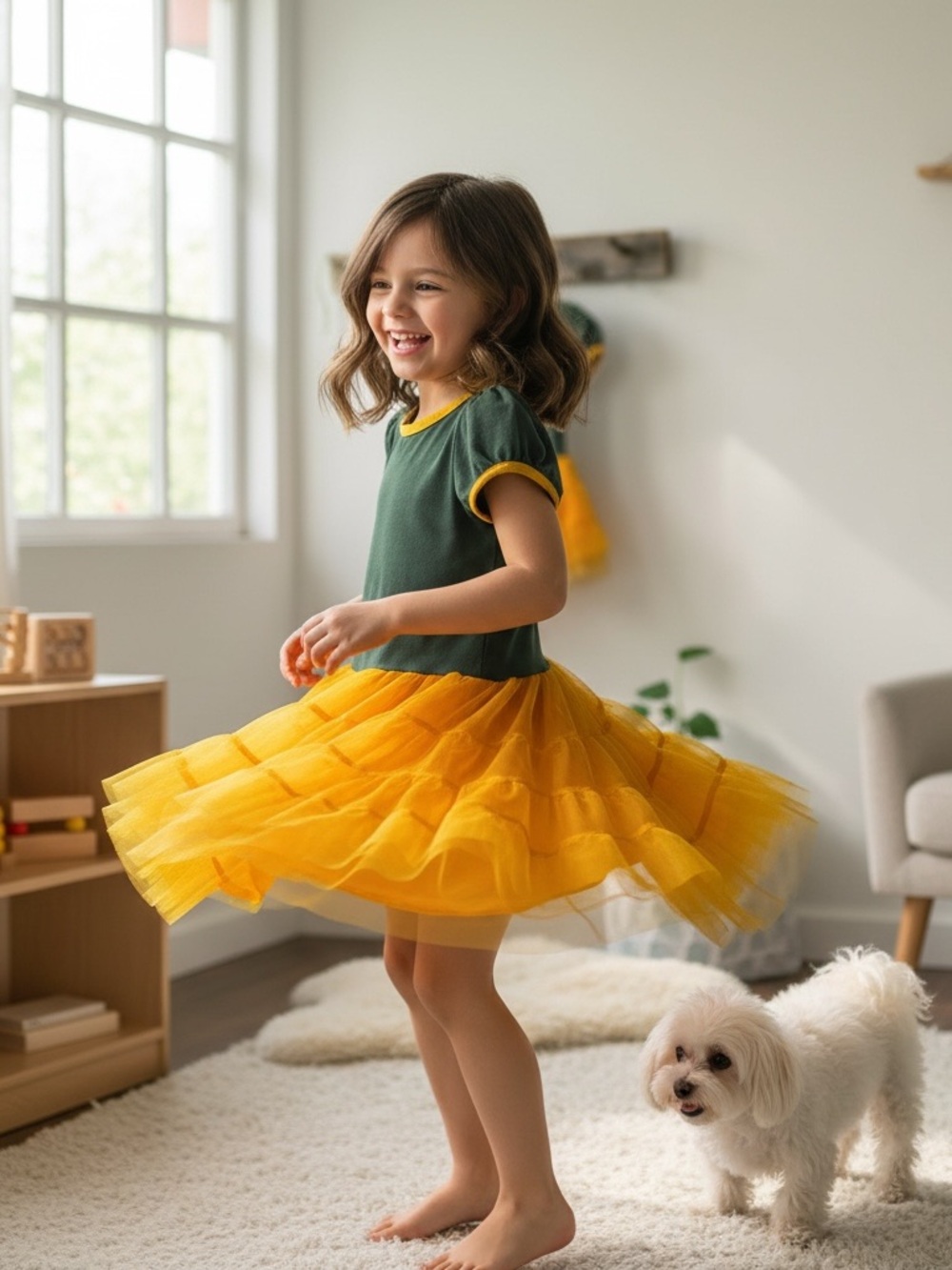 Go Packers! Green Bay Packers Toddler Girls TUTU DRESS size 2T - Picture 3 of 7